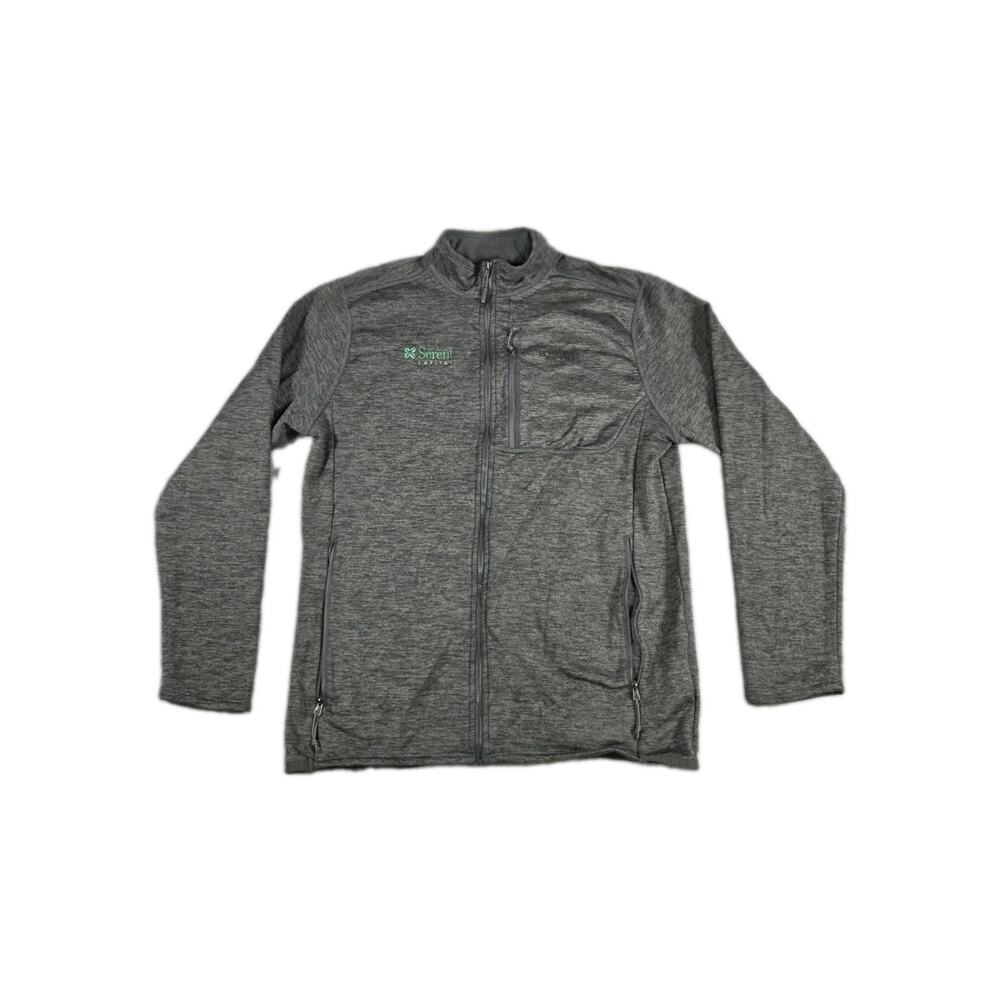 The North Face Men’s Full Zip Fleece Jacket Size L Gray Winter C14